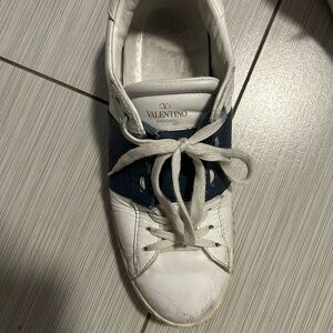 Valentino White and Blue Sneakers